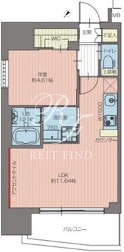 プレジオ池袋ノース 1203 間取り図