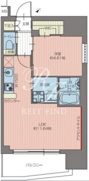 プレジオ池袋ノース 1202 間取り図