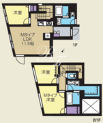 クリアル新高円寺 102 間取り図