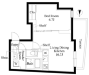 アバンティア中野新橋 102 間取り図