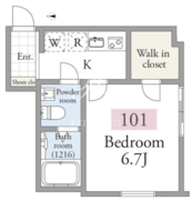 アーベインテラス南千住 101 間取り図