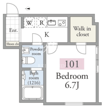 アーベインテラス南千住 101 間取り図