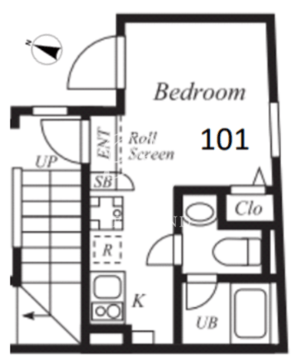プラチナフォルム板橋本町1 101 間取り図