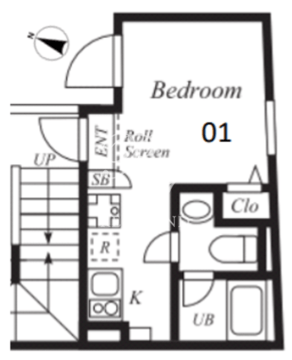 プラチナフォルム板橋本町1 201 間取り図