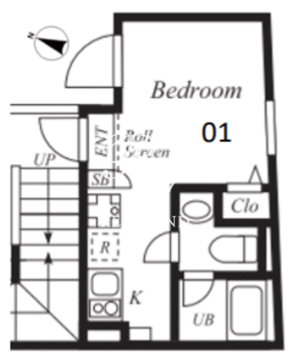 プラチナフォルム板橋本町1 301 間取り図