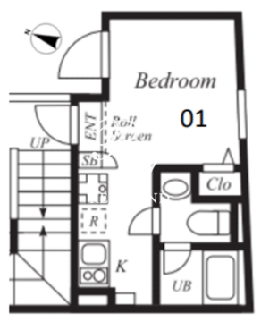 プラチナフォルム板橋本町1 401 間取り図