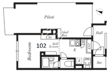 プラチナフォルム板橋本町1 102 間取り図