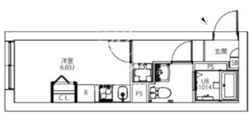 シティウォーク永福町 205 間取り図