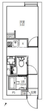 シティウォーク永福町 301 間取り図