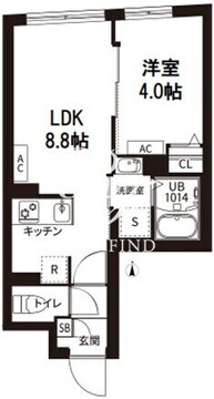 レピュア旗の台レジデンス 202 間取り図