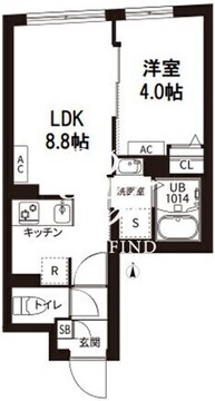 レピュア旗の台レジデンス 302 間取り図