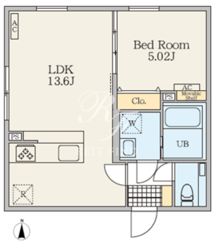 アリビス東日暮里 101 間取り図