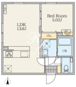 アリビス東日暮里 201 間取り図