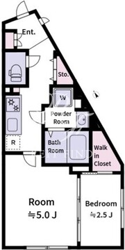 ラヴィエール新板橋 201 間取り図