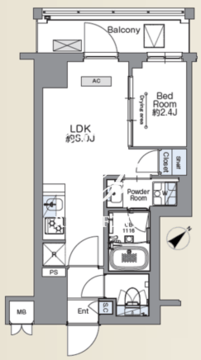 ＳＳ．ＦＬＡＴ平井 702 間取り図