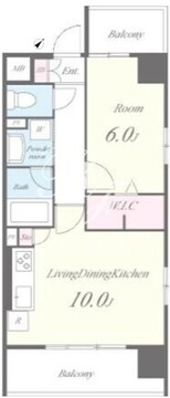 ロイヤルコート日本橋人形町 603 間取り図