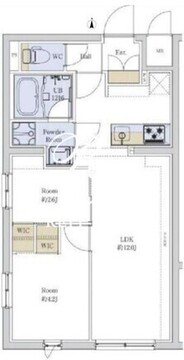 プロスタイルウェルス堀切菖蒲園 302 間取り図