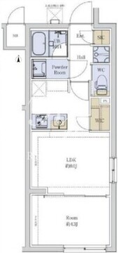 プロスタイルウェルス堀切菖蒲園 403 間取り図