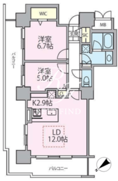ロイヤルパークスタワー南千住 1301 間取り図