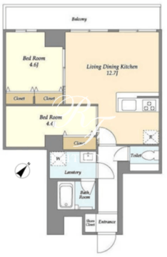 グランカーサ西葛西 401 間取り図