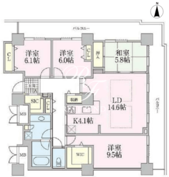 ロイヤルパークスタワー南千住 2015 間取り図