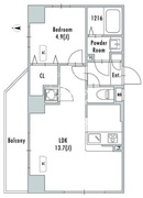 アルファコート谷在家 904 間取り図