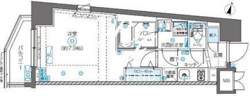 ズーム南麻布 301 間取り図