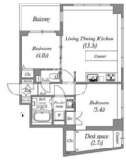 レジデンス渋谷富ヶ谷 703 間取り図