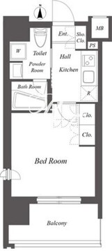 ミュージシャンズヴィラ幡ヶ谷 201 間取り図