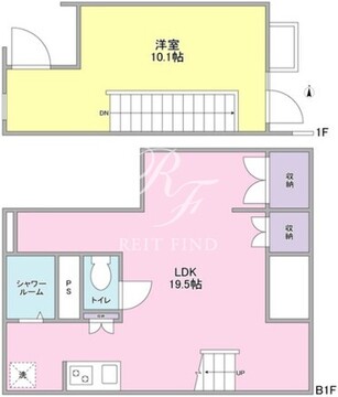 ル・トラン代々木公園 107 間取り図