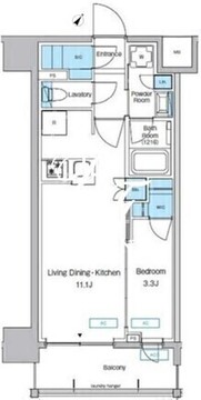プレディアコート大森山王 802 間取り図