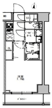 エスレジデンス押上サウス 204 間取り図