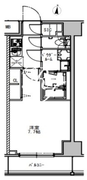 エスレジデンス押上サウス 304 間取り図
