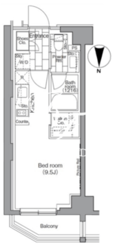 パークハビオ東陽町 507 間取り図