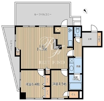 HF学芸大学レジデンス2 401 間取り図