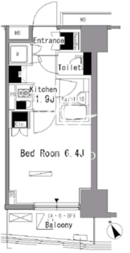 パークアクシス新板橋イースト 906 間取り図