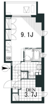 ラティエラ文京音羽 1102 間取り図