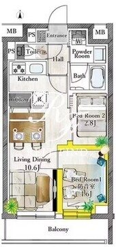プラネソシエプラス桜台 309 間取り図