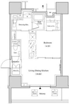 ザ・パークハビオ北千住 1109 間取り図