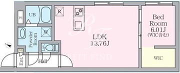 リベスト神保町 102 間取り図