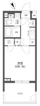 グランパセオ四谷若葉 101 間取り図