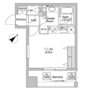 コンフォリア神田神保町 903 間取り図