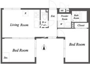 ルクレ大森 201 間取り図