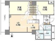 豊洲シエルタワー 1203 間取り図
