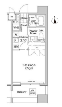 コンフォリア森下 206 間取り図