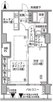 東雲キャナルコートCODAN 17-1120 間取り図