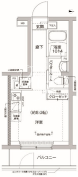 リルシア方南町2 102 間取り図