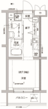 リルシア方南町2 203 間取り図