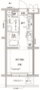 リルシア方南町2 303 間取り図