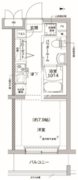 リルシア方南町2 204 間取り図